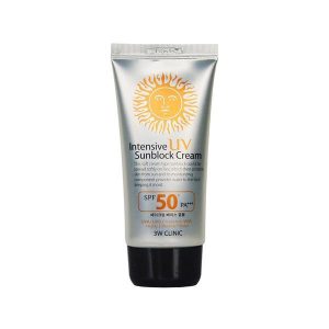 3W Clinic Intensive UV Sunblock Cream SPF50+ PA+++ lightweight Korean sunscreen