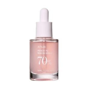 Anua Peach Niacinamide Serum for brightening and hydration