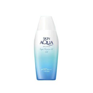 Rohto Skin Aqua Super Moisture Gel SPF50+ PA++++ Japanese sunscreen with hyaluronic acid and collagen