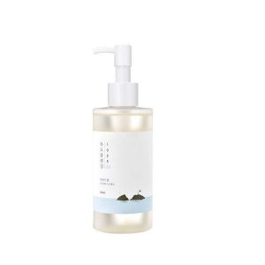Round Lab 1025 Dokdo Cleansing Oil enriched with deep sea minerals for hydration and makeup removal
