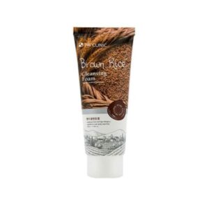 3W Clinic Brown Rice Cleansing Foam packaging showing the product for gentle cleansing.