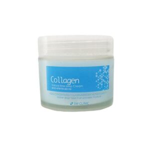 3W Clinic Collagen Natural Time Sleep Cream jar on a neutral background.