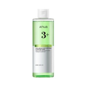 Anua Azelaic Acid 3+ Cica Skin Clarifying Toner 250ml for redness and pore care