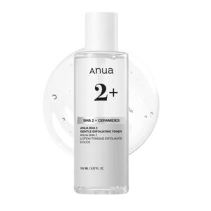 Anua BHA 2% Gentle Exfoliating Toner 150ml bottle on a clean surface.