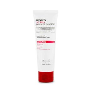 Benton AC BHA Foam Cleansing product image showing the bottle and packaging.