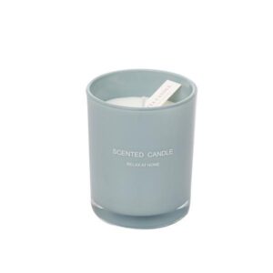 Citta Home Decoration Glass Jar Scented Aromatherapy Soy Candles in Dusty Blue.