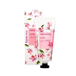 FarmStay Pink Flower Blooming Hand Cream Cherry Blossom 100ml product image.