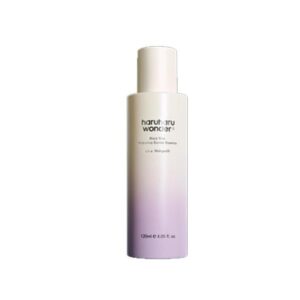 Haruharu Wonder Black Rice Probiotics Barrier Essence 120ml bottle with white background.