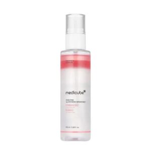Medicube PDRN Pink Glutathione Serum Mist bottle on a light background.