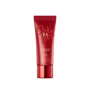 Missha M Perfect Cover BB Cream Rx showing the product packaging.