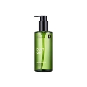 Missha Super Off Cleansing Oil (Dust Off) in a bottle with a pump.