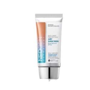Neogen Day-Light Protection Airy Sunscreen Broad Spectrum SPF50 in a stylish packaging.
