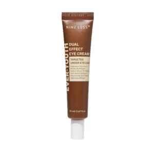 Nineless Ever-Youth Dual Effect Eye Cream in a stylish jar with a smooth texture.
