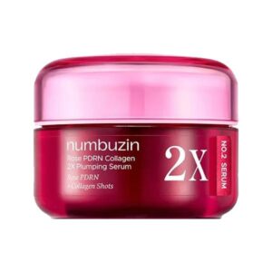 Numbuzin No. 2 Rose PDRN Collagen 2X Plumping Serum 30ml product image.