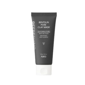 Purito Bentolin Pore Clay Mask in a jar showing the product texture.
