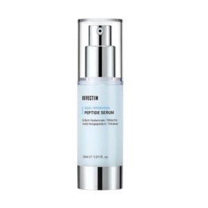 Rovectin Aqua Peptide Serum 30ml bottle with a dropper on a white background.