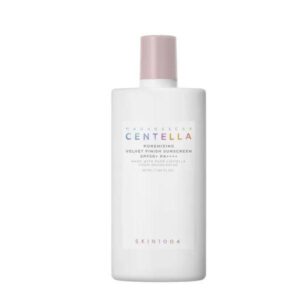 SKIN1004 Madagascar Centella Poremizing Velvet Finish Sunscreen showing the product packaging.