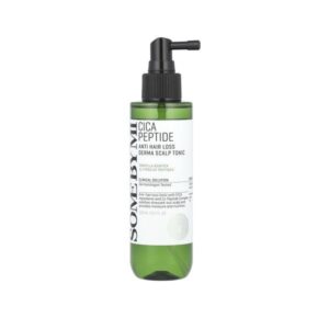 Some By Mi Cica Peptide Anti Hair Loss Derma Scalp Tonic 150ml bottle on a light background.