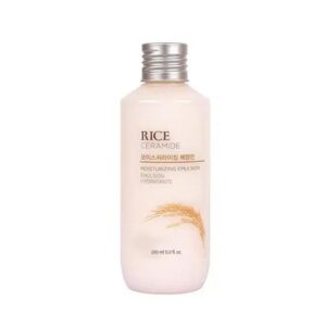 The Face Shop Rice Ceramide Moisturizing Emulsion 150ml bottle on a white background.