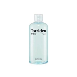 Torriden Dive In Low Molecular Hyaluronic Acid Toner 300ml with hydrating properties.