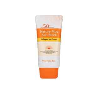 Valencia Gio Nature Plus Sun Block Collagen Sun Cream SPF 50+ 70ml product image.