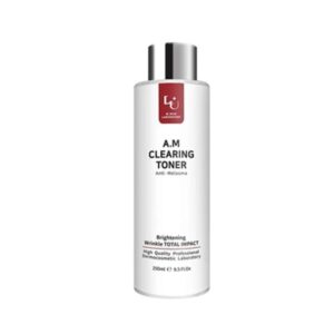 W.Skin Laboratory A.M Clearing Toner 250ml bottle on a clean background.